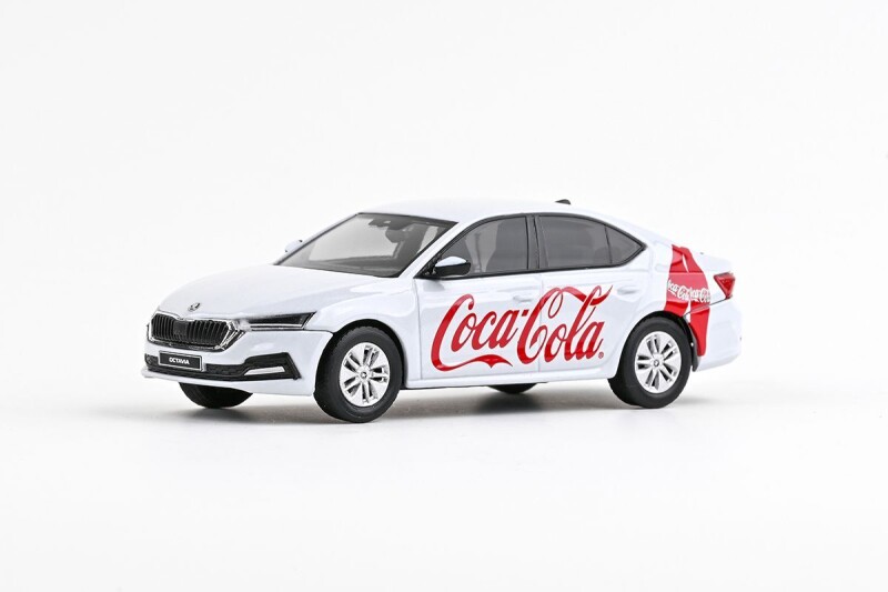 Abrex Škoda Octavia IV 1:43 Coca-Cola Bílá